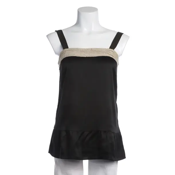 Top in Schwarz, Seide, Brunello Cucinelli
