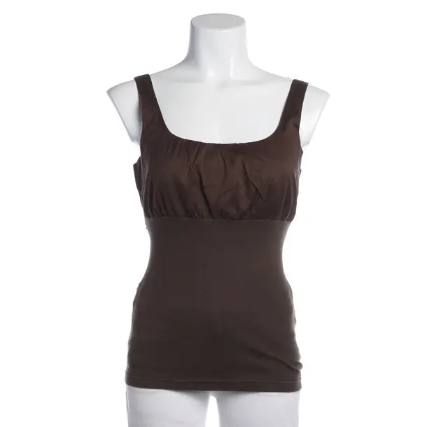 Top in Braun, Baumwolle, Brunello Cucinelli