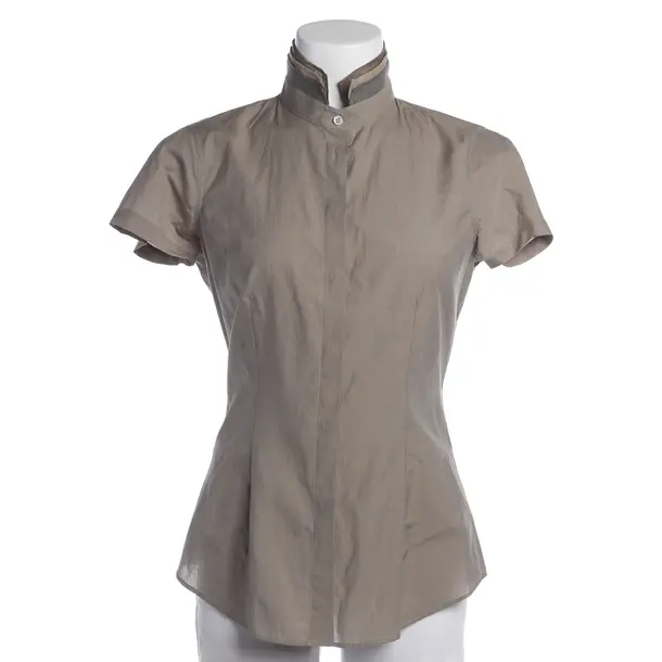 Bluse in Grau, Leinen, Brunello Cucinelli