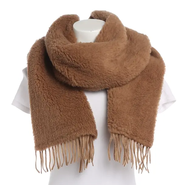 Scarf, in Light Brown, Wool, Max Mara