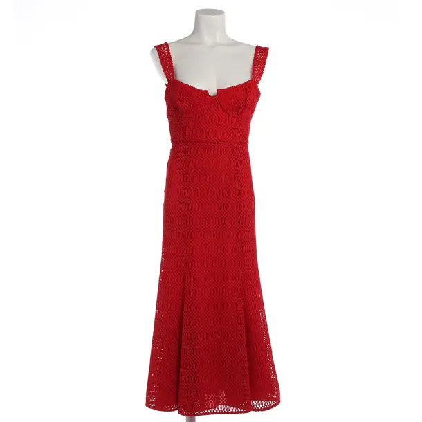 Dress, in Red, Cotton, self-portrait