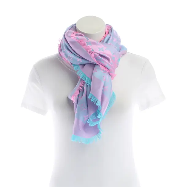 Shawl in Blue, Silk, Louis Vuitton