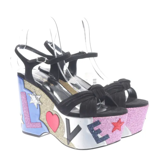 Wedges in Schwarz, , Saint Laurent