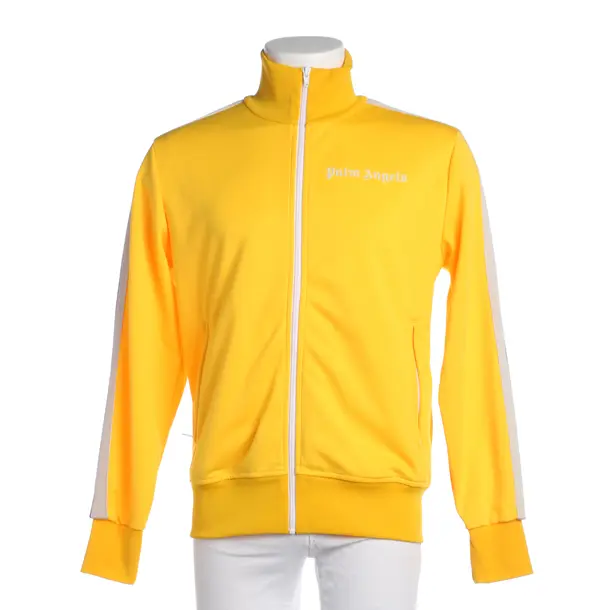 Sweatjacke in Gelb, Polyester, Palm Angels