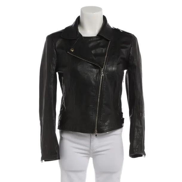 LeatherJacket in Black, Leather, Twin Set