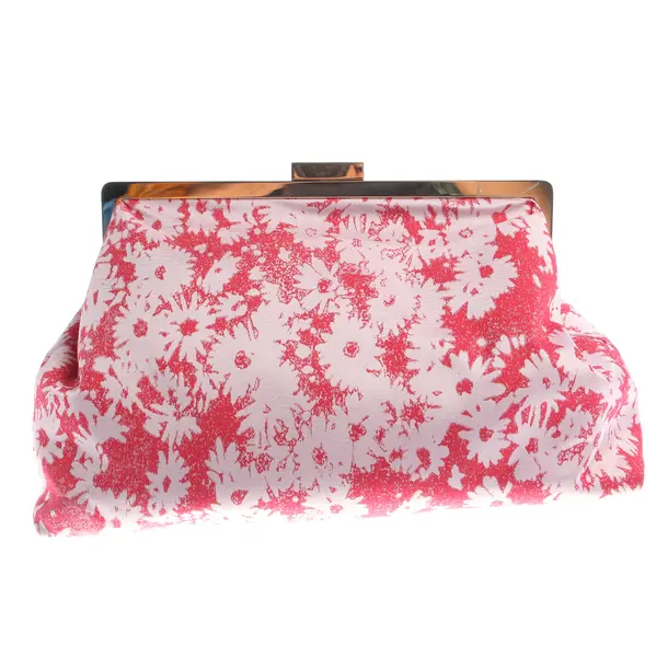 Clutch Bag, in Red, Cotton, Stella McCartney