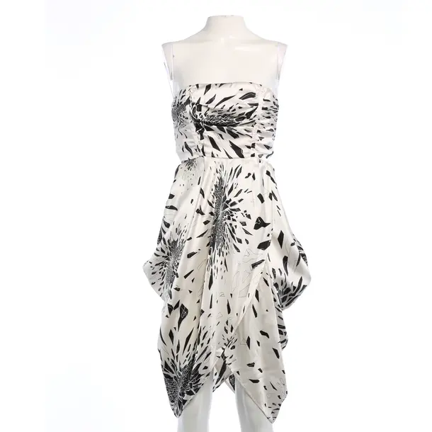 Cocktailkleid in Weiß, Seide, Alexander McQueen