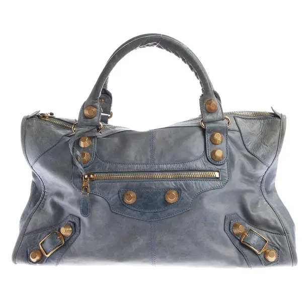 Handbag, in Light Blue, Leather, Balenciaga