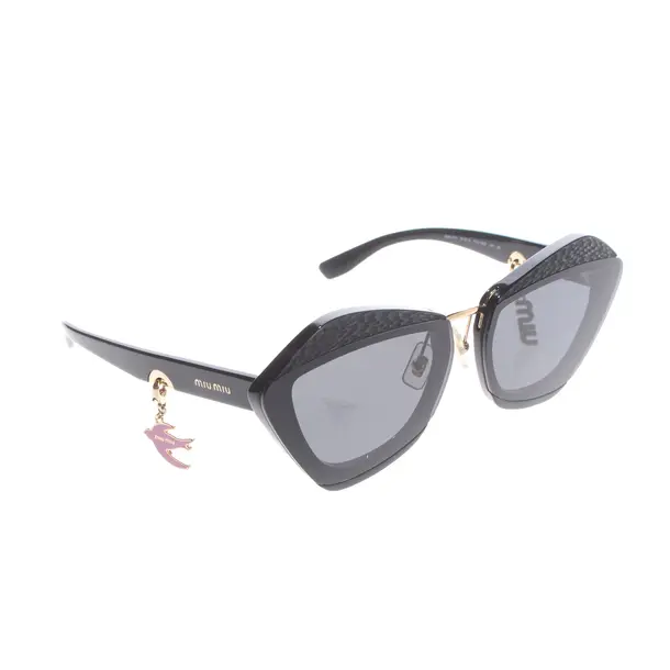 Sonnenbrille in Schwarz, Kunststoff, Miu Miu