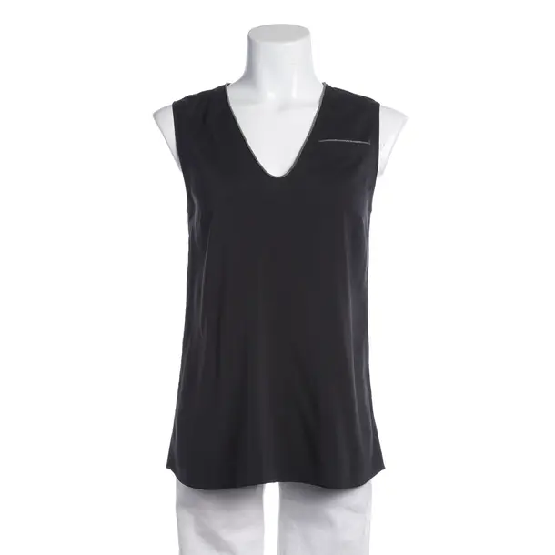Top in Grau, Seide, Brunello Cucinelli