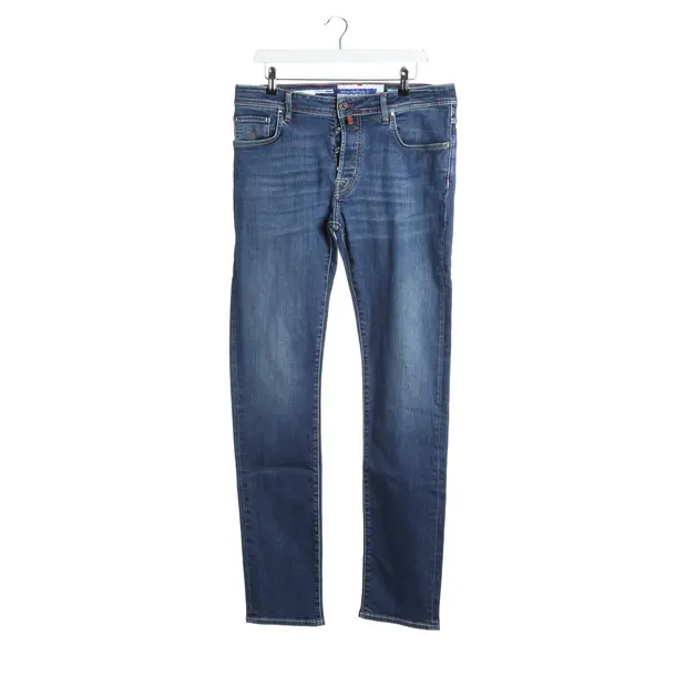 Jeans Straight Fit in Blau, Baumwolle, Jacob Cohen