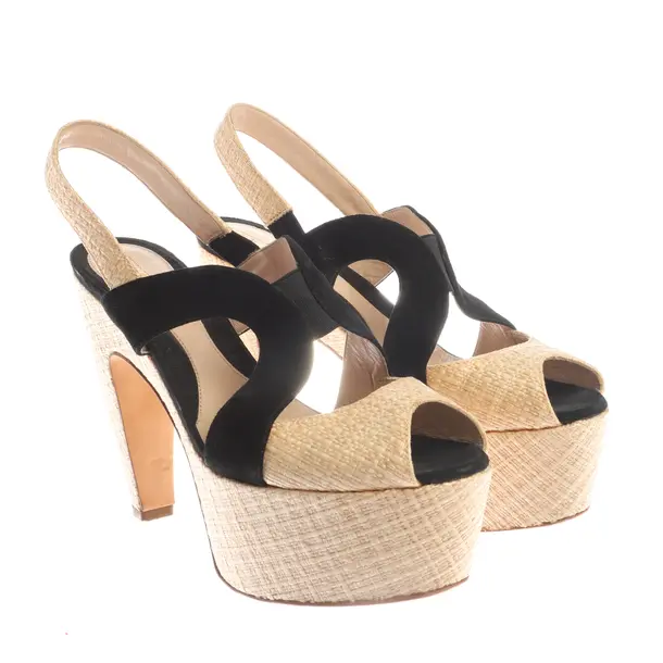 Heeled Sandals in White, , Fendi