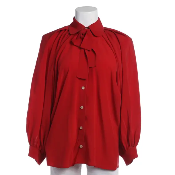 Bluse in Rot, Seide, Gucci