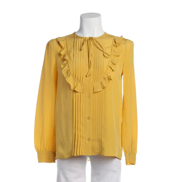 Blouse, in Yellow, Silk, Miu Miu