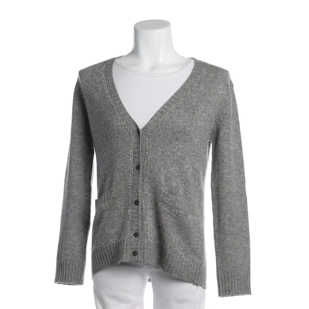 Strickjacke in Grau, Kaschmir, Prada