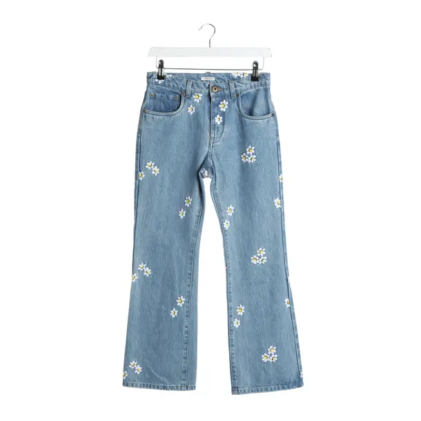 Jeans Bootcut in Blau, Baumwolle, Miu Miu