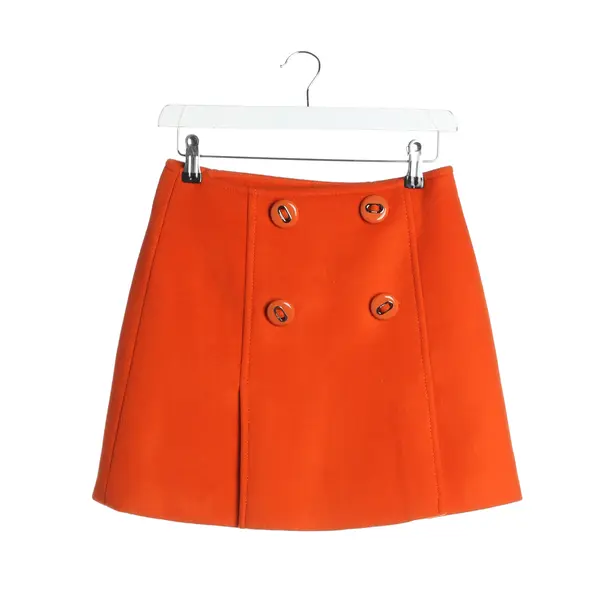 Skirt in Orange, Wool, Prada