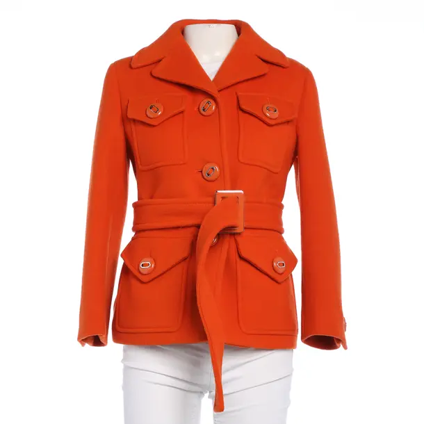Mid-Season Jacket in Red, Wool, Prada
