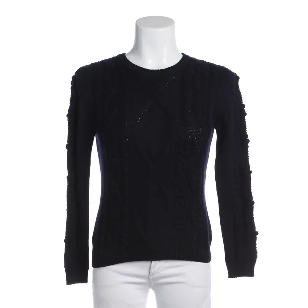 Wool Jumper, in Navy, Wool, Miu Miu