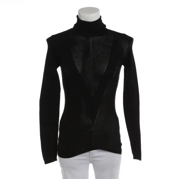 Pullover in Schwarz, Viskose, Versace Jeans Couture