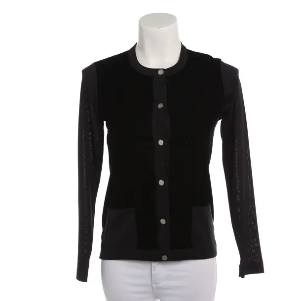 Strickjacke in Schwarz, Polyester, Hermès