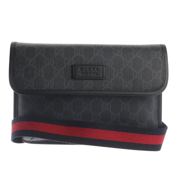 Bum Bag, in Gray, Leather, Gucci