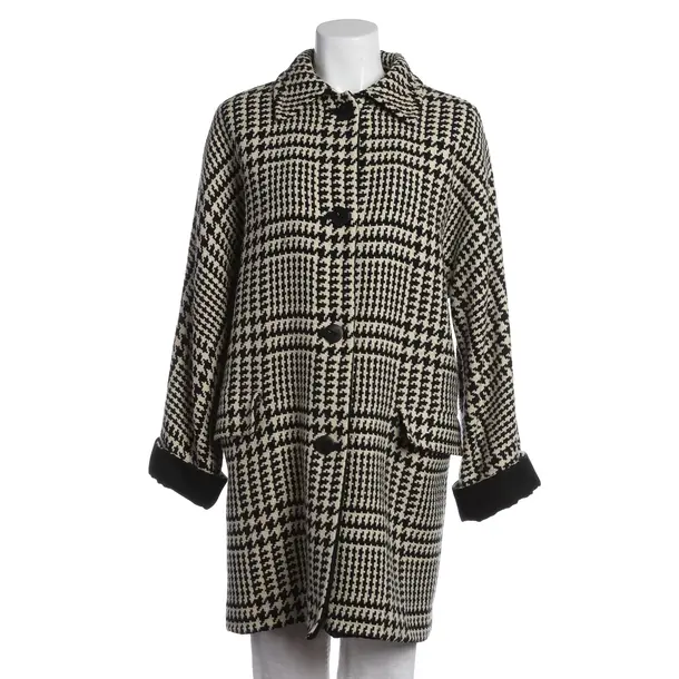 Mid-Season Coat in White, Wool, Versace