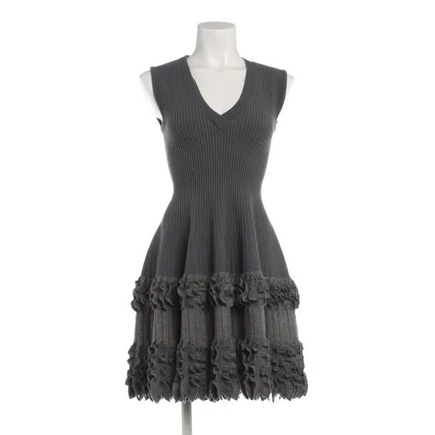 Kleid in Grau, Wolle, Alaia