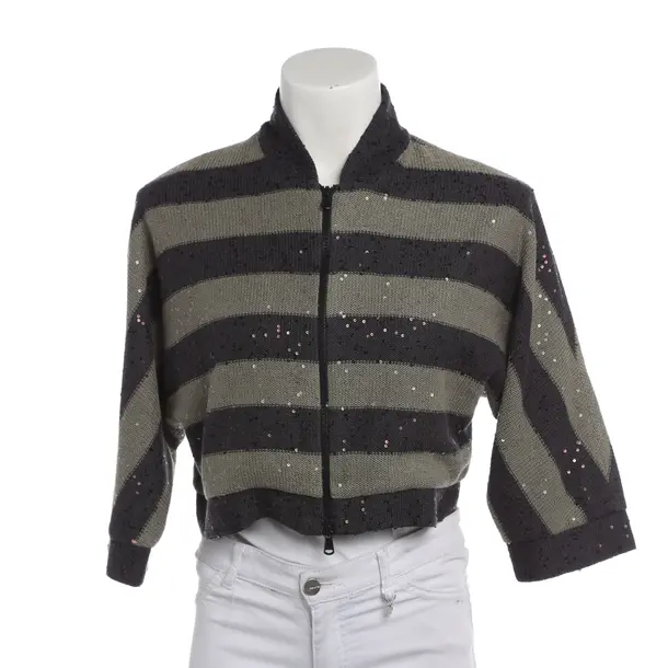 Sweatjacke in Grau, Acetat, Brunello Cucinelli
