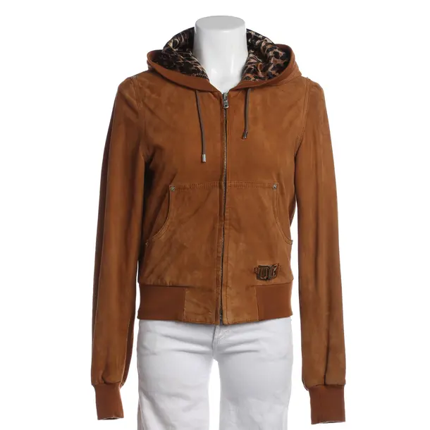 Lederjacke in Braun, Leder, Dolce & Gabbana