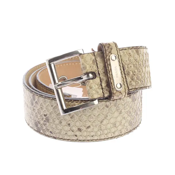 Gürtel in Weiß, Leder, Prada