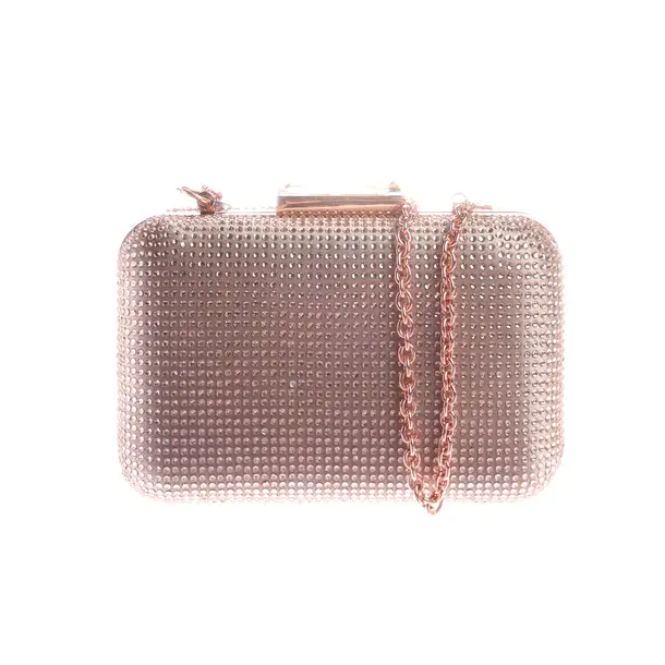 Clutch in Metallic, Polyester, Lola Cruz