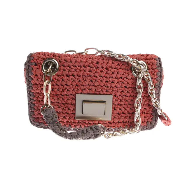 Handbag, in Light Red, Cotton, Maliparmi