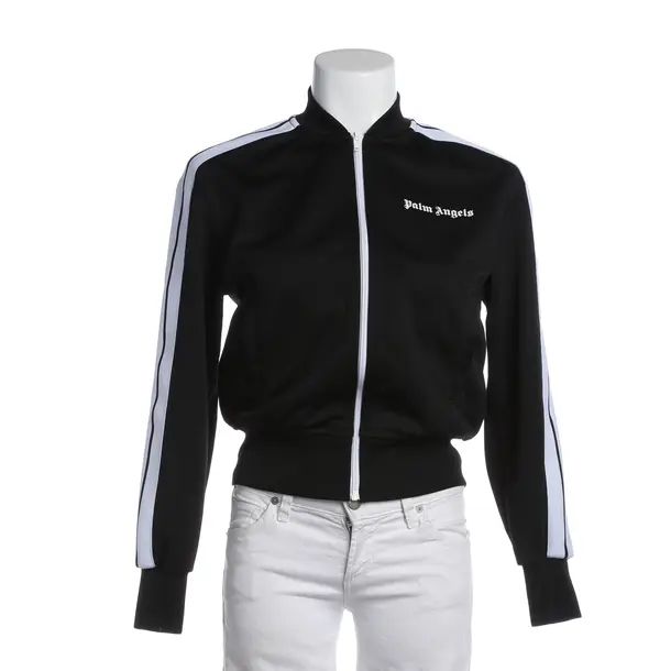 Zip-up Hoodie in Black, Polyester, Palm Angels
