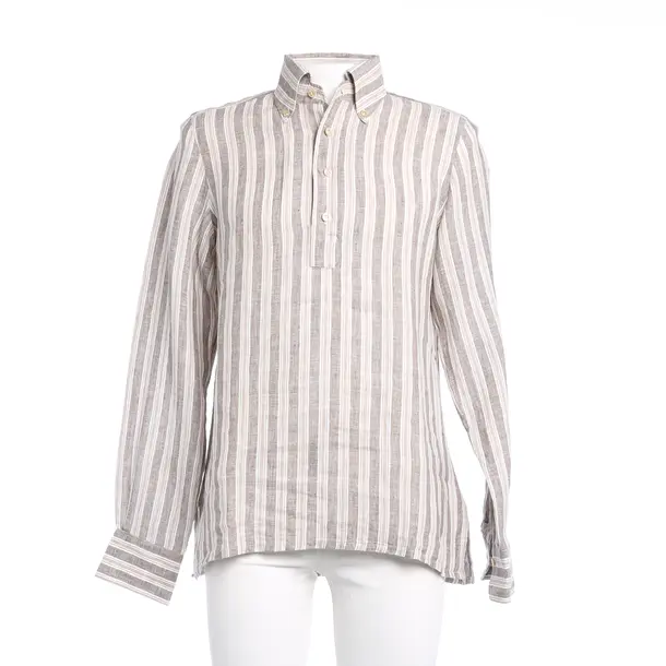 Finamore 1925 Hemd 40 Braun - Braun - Herren - Pre-Loved Designer Fashion - Finamore 1925 Second Hand Designer Shop