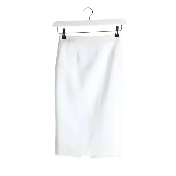 Skirt in White, Polyester, Elisabetta Franchi