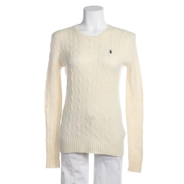 Jumper in White, Wool, Polo Ralph Lauren