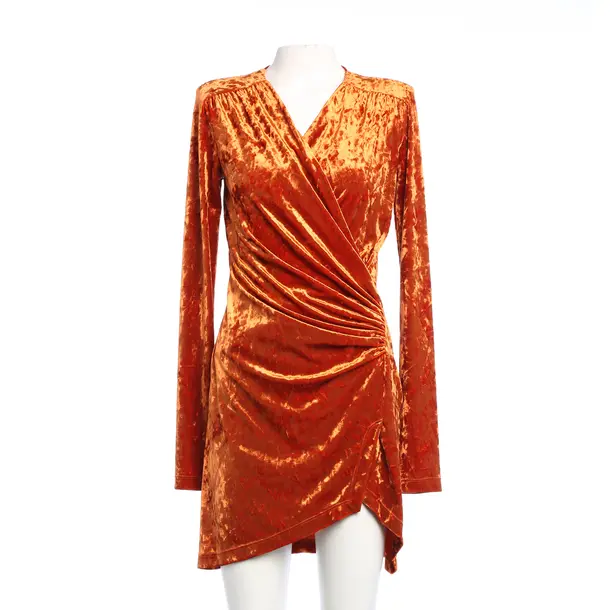 Abito da cocktail, in Arancione, Poliestere, Bianco sporco