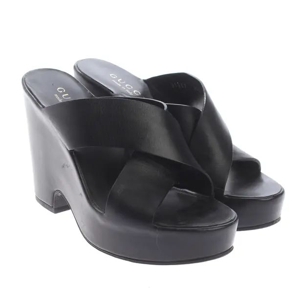 Heeled Sandals in Black, , Gucci