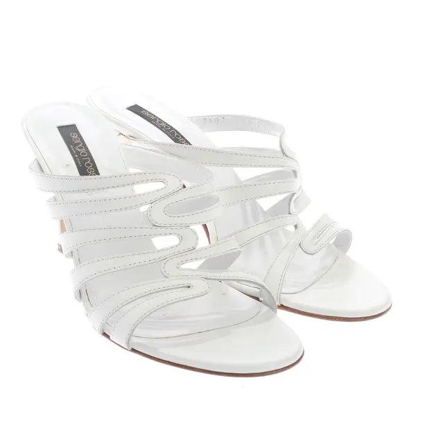 Heeled Sandals in White, , Sergio Rossi