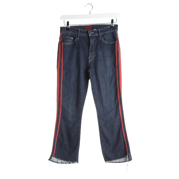 Straight Fit Jeans in Blue, Cotton, Mother