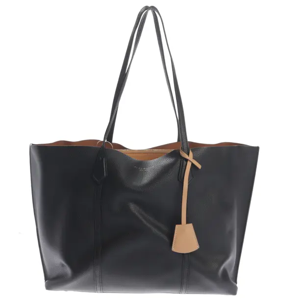 Shopper Bag, in Black, Polyurethane, Tory Burch