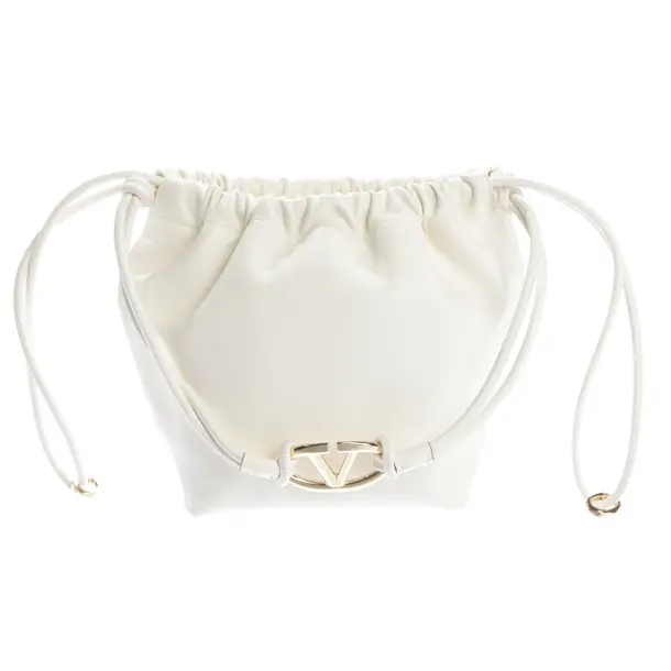 Shoulder Bag, in Cream, Leather, Valentino