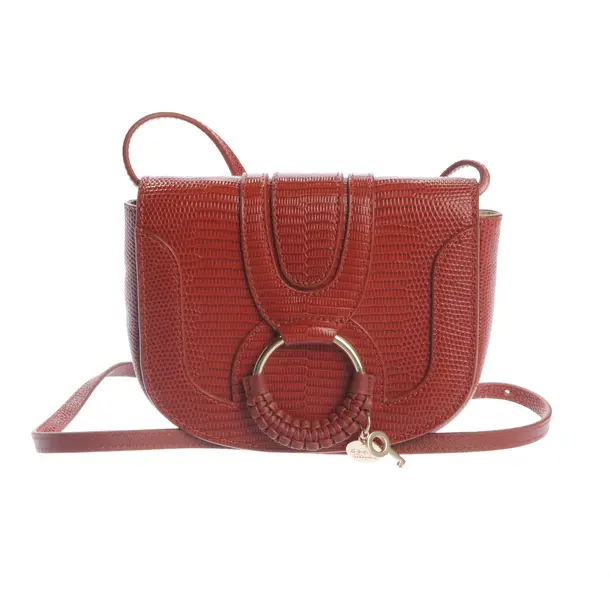 Schultertasche, in Dunkelorange, Leder, See by Chloé