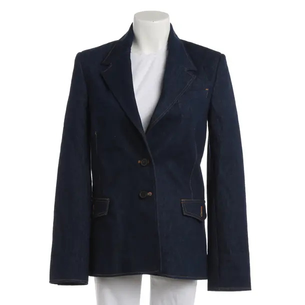 Blazer, in Navy, Cotton, Frame
