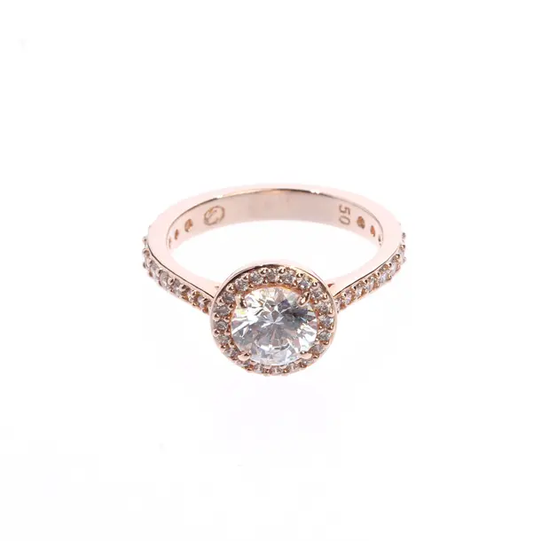 Ring, in Rose Gold, Metal (metallic, metallized), Swarovski
