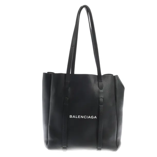 Shopper Bag, in Black, Leather, Balenciaga
