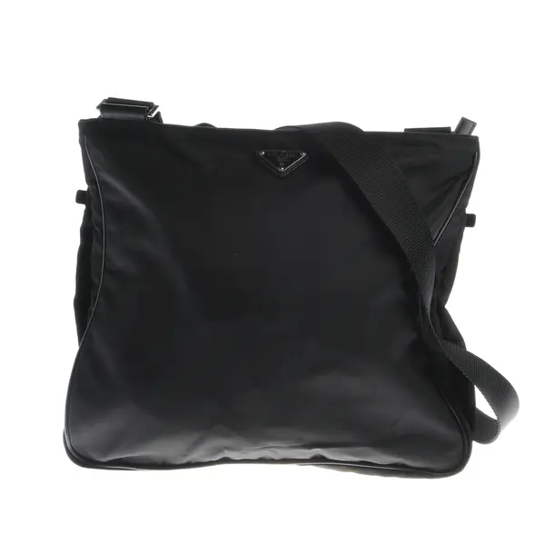 Schultertasche, in Schwarz, Polyamid, Prada