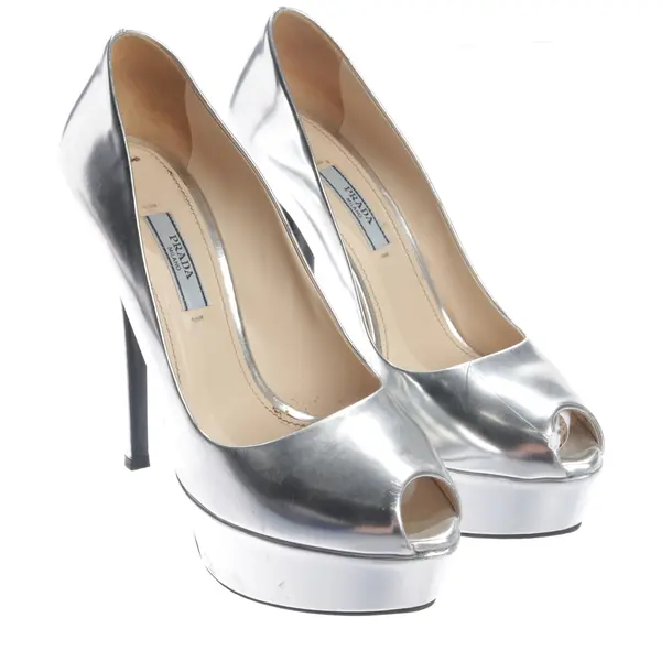 Sandaletten, in Silber, Prada