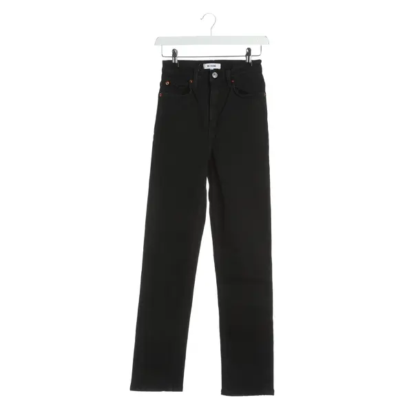 Straight Fit Jeans, in Black, Cotton, Re/Done